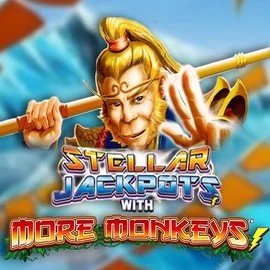 Stellar Jackpots with More Monkeys slot icon by Lightning Box Game, available at Mahti Casino